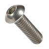 Perno Allen hexagonal de acero inoxidable A4-70, cabeza de botón, tornillo de máquina con casquillo hexagonal de acero inoxidable