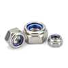 DIN982 ACERO INOXIDABLE 304 316 TUERCA DE SEGURIDAD DE INSERTO DE NYLON HEXAGONAL