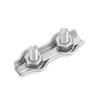 Abrazaderas de cable con clip de cuerda de alambre dúplex de acero inoxidable 304 para cables de alambre