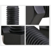 Pernos hexagonales Pernos de cabeza hexagonal UNC de rosca gruesa de rosca completa con acabado de óxido negro de acero de aleación de grado 12,9