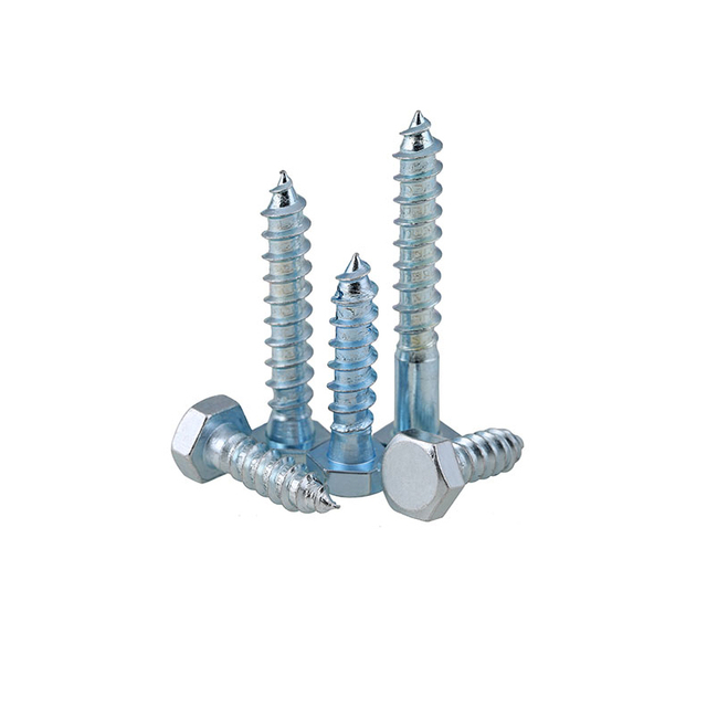 Tornillos autorroscantes de cabeza hexagonal DIN 571 Tornillos para madera estándar DIN571 Tornillo tirafondo