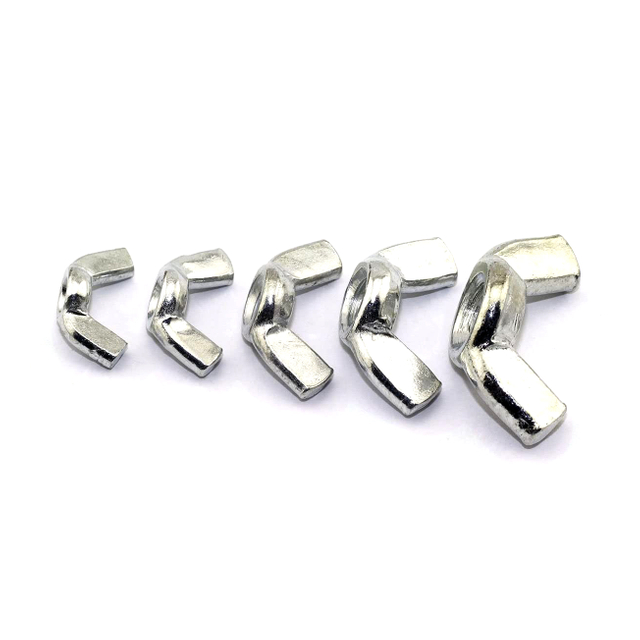 Tuercas de mariposa de acero inoxidable con rosca gruesa métrica DIN315