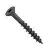 Estándar DIN Robertson SQUARE DRIVE Tornillos para madera de cabeza plana chapados en óxido negro