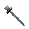 Tornillos para techos de punta afilada, tornillos autorroscantes de cabeza hexagonal con arandela de goma EDPM para metal a madera