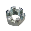 Tuercas ranuradas hexagonales galvanizadas DIN935 Tuercas almenadas