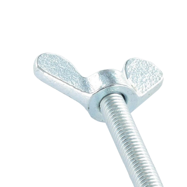 Perno de ala de pulgar con cabeza de mariposa de acero de HIERRO FUNDIDO MALEABLE galvanizado DIN316