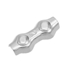 Abrazaderas de cable con clip de cuerda de alambre dúplex de acero inoxidable 304 para cables de alambre