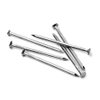 Clavos comunes de mango liso de acero brillante galvanizado Q195 Q235 de acero con poco carbono de alta calidad
