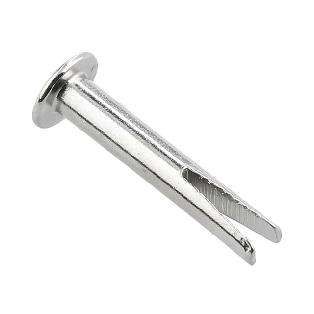 Remache dividido de acero inoxidable, remache bifurcado para sillas de madera, puerta corredera