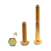 TORNILLOS DE CABEZA HEXAGONAL PERNOS UNC ROSCA GRUESA GRADO 8 ACERO ZINC AMARILLO Din931 Media Rosca