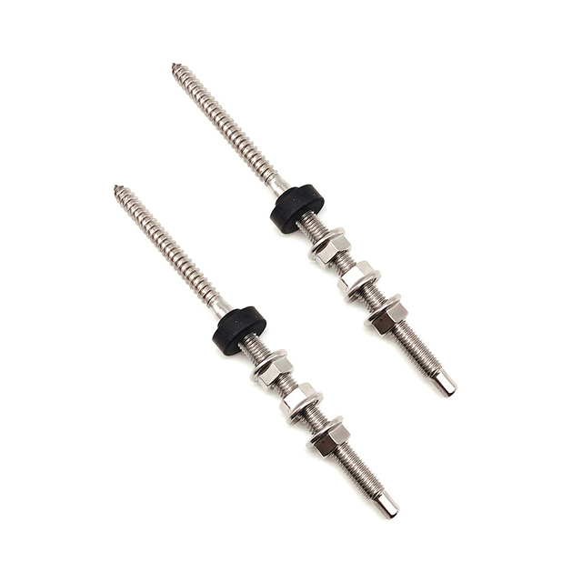 Perno de suspensión de cabeza de montaje de techo Solar M10 x 200mm, pernos de suspensión de sistema fotovoltaico para conectar rieles de perfil de aluminio
