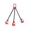 Eslinga de cadena de elevación de tres patas de 3 vías de grado 80 con ganchos para eslinga