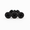 Tornillos para paneles de yeso de rosca gruesa con cabeza de corneta de fosfato negro Phillips