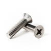 Tornillos de máquina con cabeza avellanada plana Phillips, rosca completa de acero inoxidable, rosca gruesa UNC DIN965