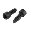 Tornillos para madera de cabeza Allen negros, tornillo autorroscante con cabeza hueca hexagonal