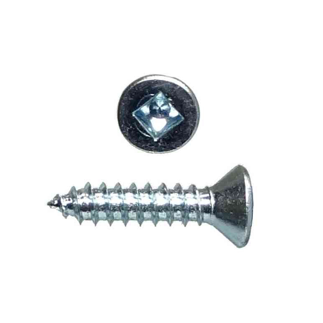 Tornillos de aglomerado de accionamiento cuadrado de cabeza plana avellanados chapados en zinc