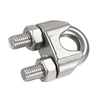 Abrazadera de clip de cable de CUERDA DE ALAMBRE de acero inoxidable Hardware de aparejo SS 304 DIN741 DIN1142