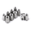 Tuercas de remache de cabeza plana moleteadas de acero inoxidable Tuerca roscada de inserción de remache