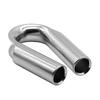 Dedal de tubo de cuerda de alambre de acero inoxidable Dedal de cable resistente para cable de cuerda de alambre