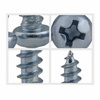 DIN 7981 ISO 7049 Tornillo autorroscante de cabeza plana con destornillador Phillips cruzado de acero al carbono galvanizado de rosca completa