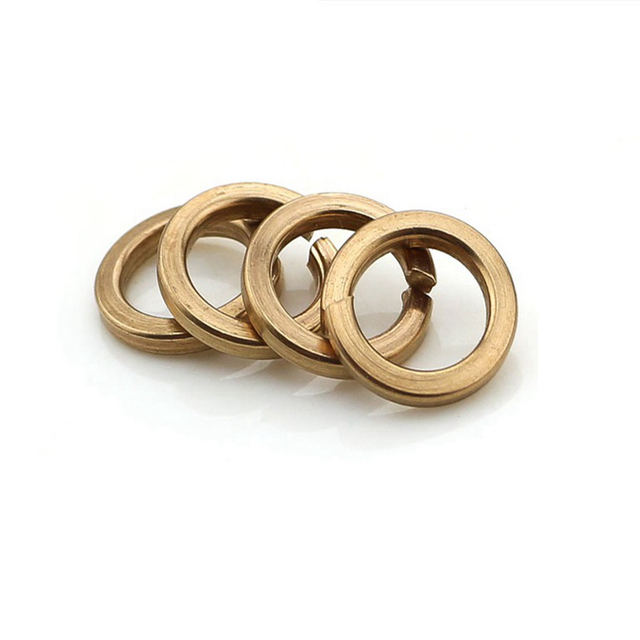 Arandelas elásticas partidas del estruendo 127-B plateadas cinc amarillas de la lavadora de seguridad del grado 8