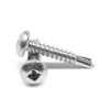 Tornillos autoperforantes de cabeza cuadrada con impulsión cuadrada, tornillos de chapa metálica con tornillo Sds TEK de acero inoxidable 410