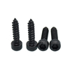 Tornillos para madera de cabeza Allen negros, tornillo autorroscante con cabeza hueca hexagonal