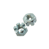 Tuercas ranuradas hexagonales galvanizadas DIN935 Tuercas almenadas