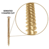 TORNILLOS AVELLANADOS PARA HORMIGÓN Torx Recess 7,5 MM X 150 MM Zincado amarillo