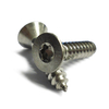 Acero inoxidable 304 Torx principal plano de los tornillos autorroscantes roscados completamente