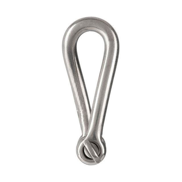 Grillete trenzado de acero inoxidable con pasador roscado