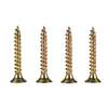 China DIN7505 Pozi Recess CSK Cabeza avellanada Tornillos de aglomerado chapados en zinc amarillo para madera