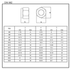 DIN982 ACERO INOXIDABLE 304 316 TUERCA DE SEGURIDAD DE INSERTO DE NYLON HEXAGONAL