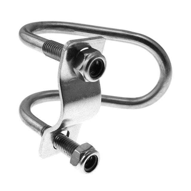 Pernos dobles en forma de U Pernos redondos en U de acero inoxidable 304 con tuercas y placas