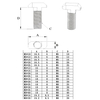 T-BOLT Perno en T personalizado de acero inoxidable A2-70 para energía solar 