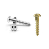 Tornillos para madera de cabeza redonda ranurados con tornillo autorroscante de aleación de latón DIN 96