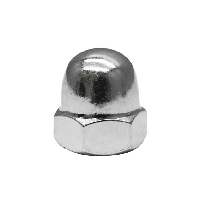 Tuerca de bellota hexagonal de acero inoxidable 304, tapa semicircular hexagonal, tuercas de cubierta, tuercas de cúpula