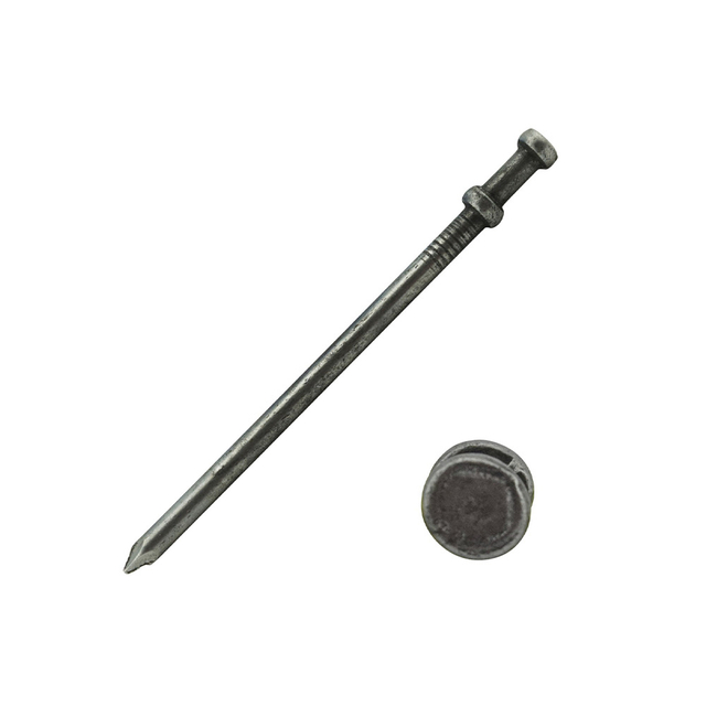 Clavo dúplex de vástago liso de doble cabeza de acero