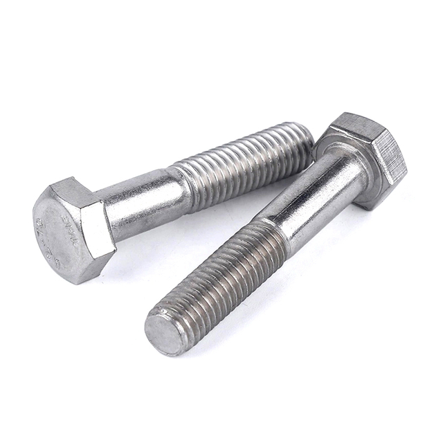 Perno de cabeza hexagonal exterior de media rosca de acero inoxidable DIN931 304 A2-70 A2-80