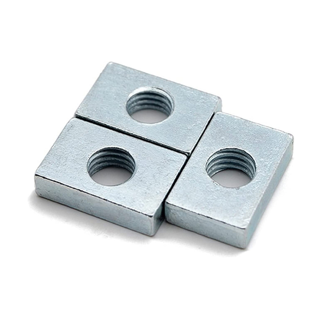 Tuerca cuadrada Tuercas rectangulares finas de acero al carbono galvanizadas