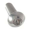 Perno Allen hexagonal de acero inoxidable A4-70, cabeza de botón, tornillo de máquina con casquillo hexagonal de acero inoxidable