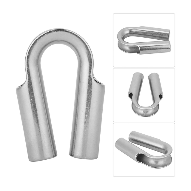 Dedal de tubo de cuerda de alambre de acero inoxidable Dedal de cable resistente para cable de cuerda de alambre