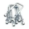 Perno en U cuadrado galvanizado