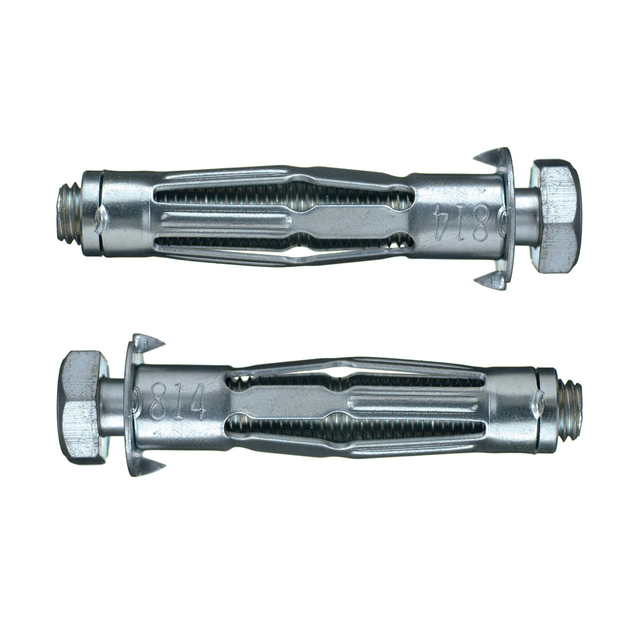 Anclaje de pared hueca Combo Phillips/cabeza plana ranurada Pernos Molly chapados en zinc de acero con bajo contenido de carbono extralargos