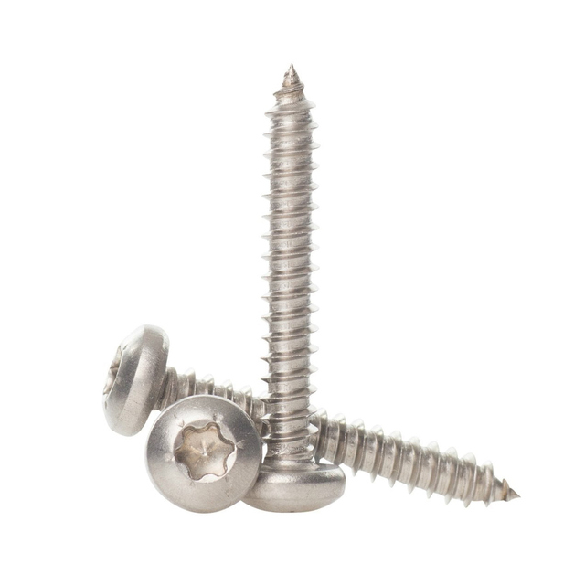 Tornillos autorroscantes de acero inoxidable 304 18-8 con cabeza plana de rosca completa