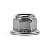 Tuerca de seguridad de nailon hexagonal con brida hexagonal de acero inoxidable DIN6926 304