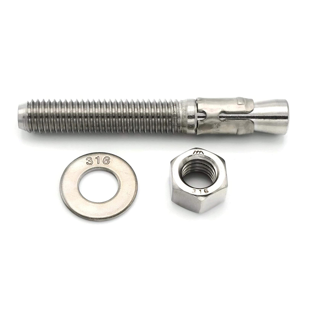 Pernos de anclaje de cuña de hormigón de expansión de acero inoxidable de alta calidad