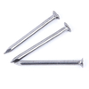 Clavos comunes de mango liso de acero brillante galvanizado Q195 Q235 de acero con poco carbono de alta calidad