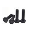 Pernos hexagonales Pernos de cabeza hexagonal UNC de rosca gruesa de rosca completa con acabado de óxido negro de acero de aleación de grado 12,9