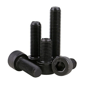 Pernos de tornillo de cabeza hueca hexagonal de acero al carbono métrico DIN912 negro 12,9